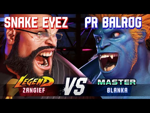 SF6 ▰ SNAKE EYEZ (Zangief) vs PR BALROG (Blanka) ▰ High Level Gameplay