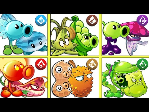Random All Best Pair Peashooter Plants - Who Will Win? - PvZ 2 Team Plant vs Team Plant