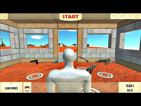 FPS Avatar all weapons VS Alien Dinosaurs on Mars. Animal Revolt Battle Simulator