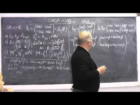 1/2 Lectia 688 Operatii cu matrice Cercul trigonometric Formule trigonometrice Ecuatii - Clasa 11