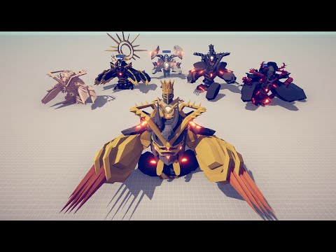 Orichalcum golem vs 3x strong golems - TABS