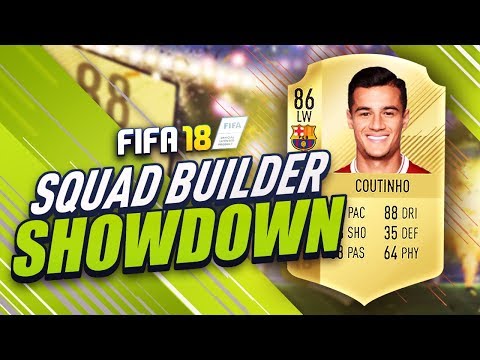 BARCELONA COUTINHO SQUAD BUILDER SHOWDOWN VS AJ3!!! - FIFA 18 UTLIMATE TEAM