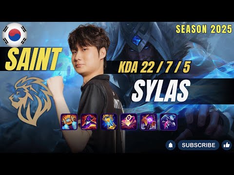 LYON Saint SYLAS vs KATARINA Mid - Patch 25.24 KR Ranked | lolrec
