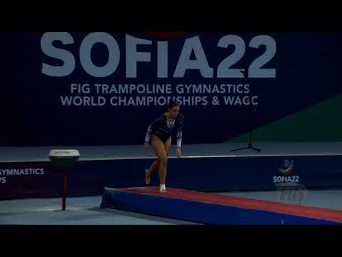 ZORMPA Angeliki Anna (GRE) W - 2022 Trampoline Worlds, Sofia (BUL) - Q Tumbling Exercise 2