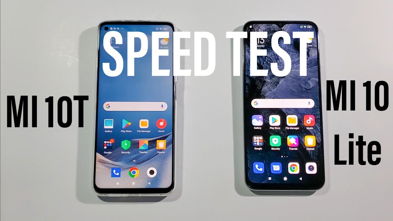 Mi 10T vs Mi 10 Lite Comparison Speed Test