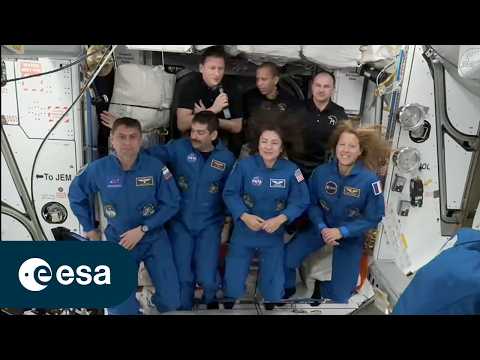 Crew-12 arrives at the International Space Station | εpsilon mission