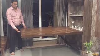 Wall Folding Dininig Table Mechanism - Wall Folding Bed Video