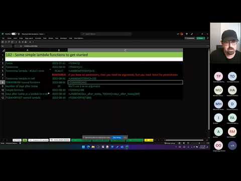 Microsoft Excel Office Hour 101: Excel LAMBDA | Owen Price