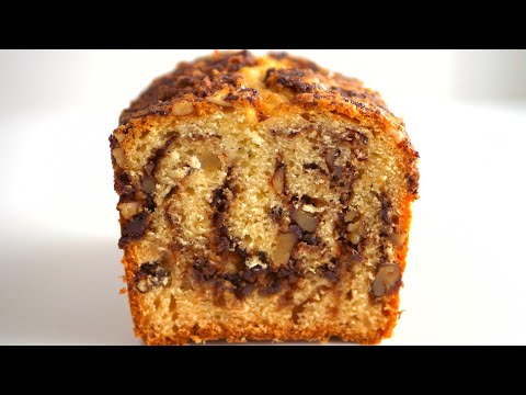 Marble Cake with Nuts, Chocolate and Coffee