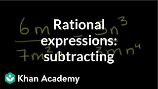 Subtracting Rational Expressions