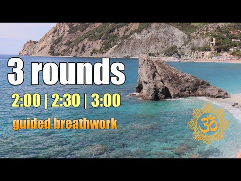 Wim Hof Guided Breathing - 3 rounds with OM MANTRA ॐ