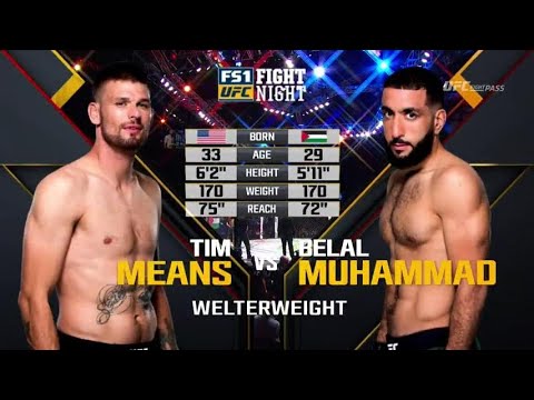 Tim Means vs Belal Muhammad full fight