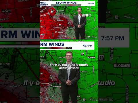 Insolite : Il poursuit son bulletin météo alors que le studio brûle