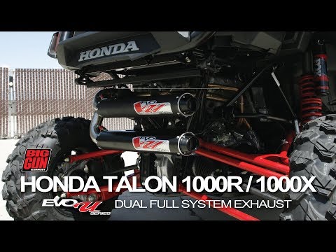 Honda Talon 1000R / 1000X EVO U Series Dual Full Exhaust System - Big Gun Exhaust