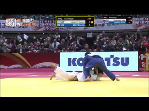 Judo Grand Slam Tokyo 2014 Semifinal -60kg IBRAYEV Rustam (KAZ) vs. KIM Won Jin (KOR)