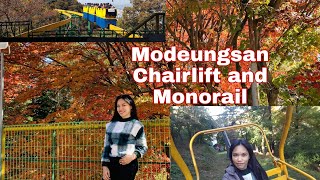Chairlift and Monorail in Modeungsan