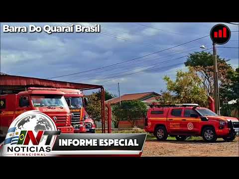 Frontera en alerta: Barra do Quaraí activa protocolos de emergencia por la advertencia climática 🌩️