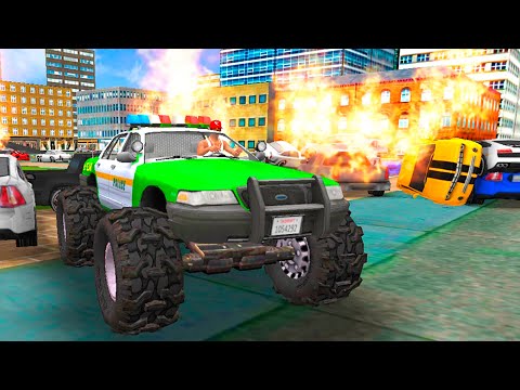 Luxury Monster Truck Stunts Driving #1: Police Jeep Hill Climbing Racing 2020 Best Android Gameplay
