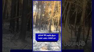 حريق غابات يدمر منازل ويأتي على 180 هكتارا في جنوب فرنسا thumbnail