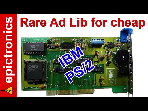 Ad Lib MCA replica build + CPLD programming. Sound card for IBM PS/2 Micro Channel Architecture