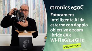 Download the video "ctronics videocamera robotizzata di sicurezza Zoom doppio obiettivo AI 2K"