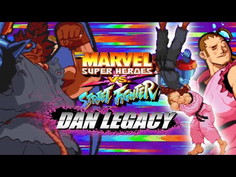 Cyber Akuma is NO PROBLEM for Dan: DAN LEGACY (Pt. 3) - Marvel Super Heroes v Street Fighter