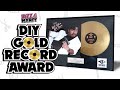 Diy Gold Record /Diy Wall Decor