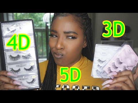 BIG, LONG DRAMATIC 3D/4D /5D Mink LASHES | Amazing Find - KellyRoom Lashes Review *My Thoughts* 2020