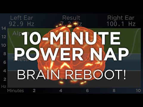 10 Minute POWER NAP for Energy and Focus  The Best Binaural Beats