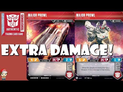Major Prowl Does Damage Before He Even Attacks! (Transformers TCG) Video