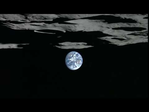 Lunar South Pole Earthset Viewed by Kaguya