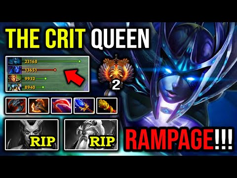 100% OUTFARM EVERYONE Crazy Crit 9K Queen Phantom Assassin IMBA Unkillable 890GPM DotA 2