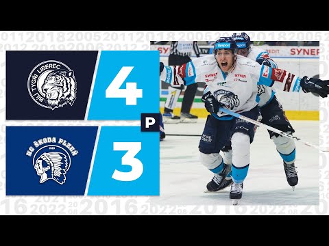 SESTŘIH | Bílí Tygři - Škoda Plzeň 4:3p (5. předkolo)