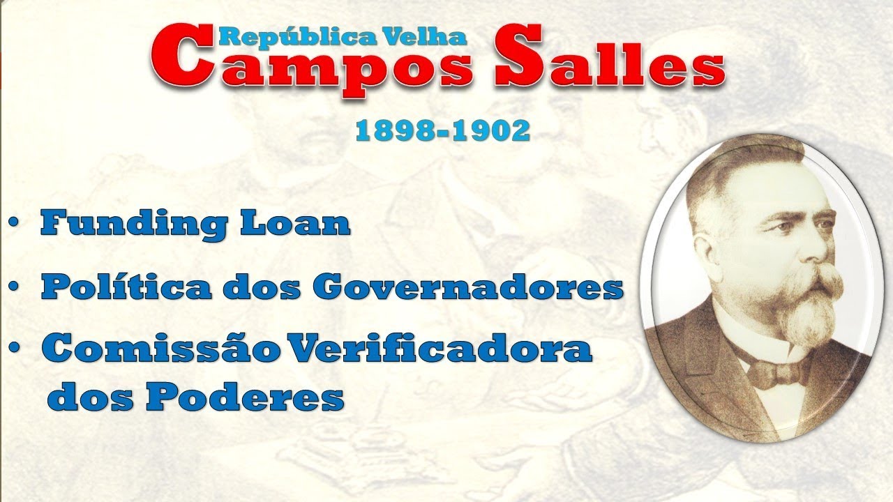História do Brasil - República Velha (1889-1930) - Aula 04 - Governo de Campos Salles