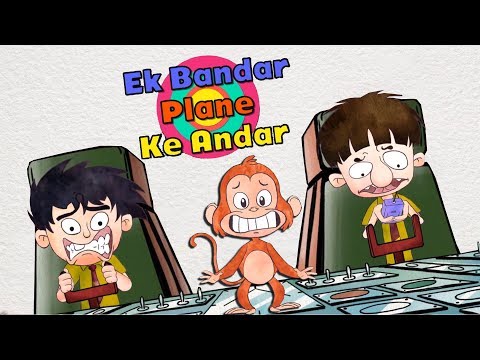 Ek Bandar Plane Ke Andar - Bandbudh Aur Budbak New Episode - Funny Hindi Cartoon For Kids
