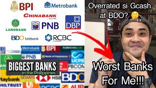 WORST BANKS FOR SAVINGS & CREDIT CARDS IN THE PH | PS BANK GCASH BDO OVERRATED BANKS? | Jaden Yael