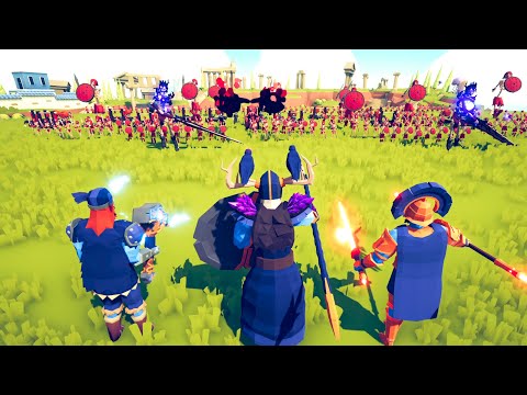 Odin, Thor and Ares vs Hades Army Totally Accurate Battle Simulator Gaming
