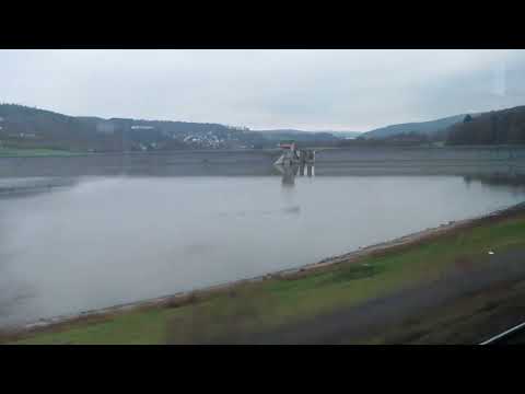 ICE 597 Fulda hbf Frankfurt am main hbf über Steinau an der Straße Kinzig Stausee ICE Mitfahrt ICE B