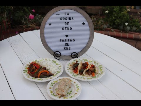 Como Hacer Fajitas de Res/ Beef Fajitas