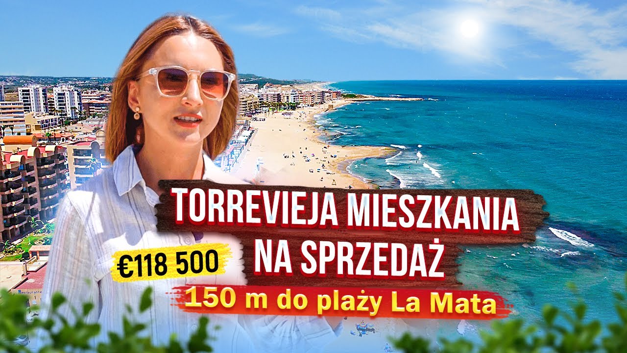 Nieruchomości w Hiszpanii nad morzem​​. Torrevieja mieszkania na sprzedaż 150 m do plaży La Mata.