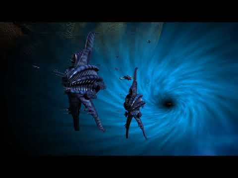 Babylon 5 Minbari Exiting Hyperspace