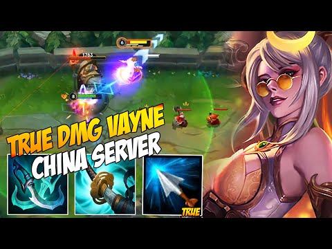 VAYNE GAMEPLAY IN CHINA SERVER | TRUE DAMAGE VAYNE TOP
