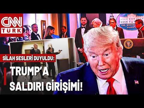 SON DAKİKA🚨Beyaz Saray'da Silah Sesleri! Trump'ın Yemeğinde Silahlı Saldırı...