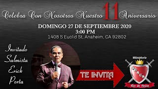 SALMISTA: ERICK PORTA   |   SERVICIO ANIVERSARIO  |  TEMA : QUE HACER EN TIEMPO DE CRISIS