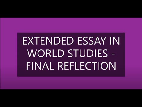 EE IN WORLD STUDIES