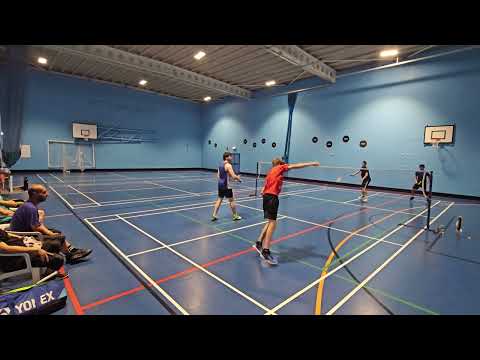 M/D Badminton Ethan/Ruairi vs Sharoz/Connor 