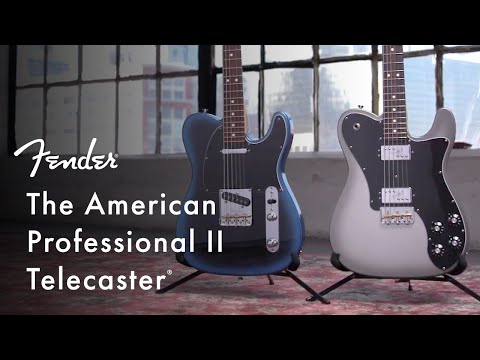 Fender American Professional II Telecaster Deluxe 6-String Right-Handed Electric Guitar (Dark Night)