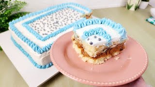BOLO NOSTALGIA ANOS 90 | Massa fofinha e recheio de doce de leite com ameixa!