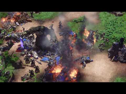 SpellForce 3 1v1 Orc vs Troll Epic Endgame, fun low ranked ladder match