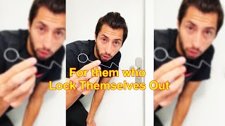 How to open the Door if you get Locked Out /Open the Door after Locking out, Door Latch Needle